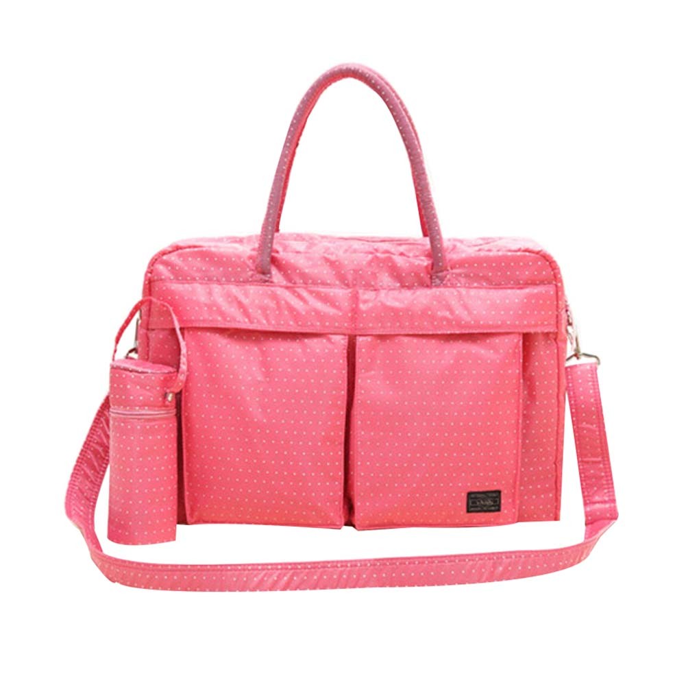 Pink Dot,Faddish WaterProof High Capacity Baby Bottle Tote Bag