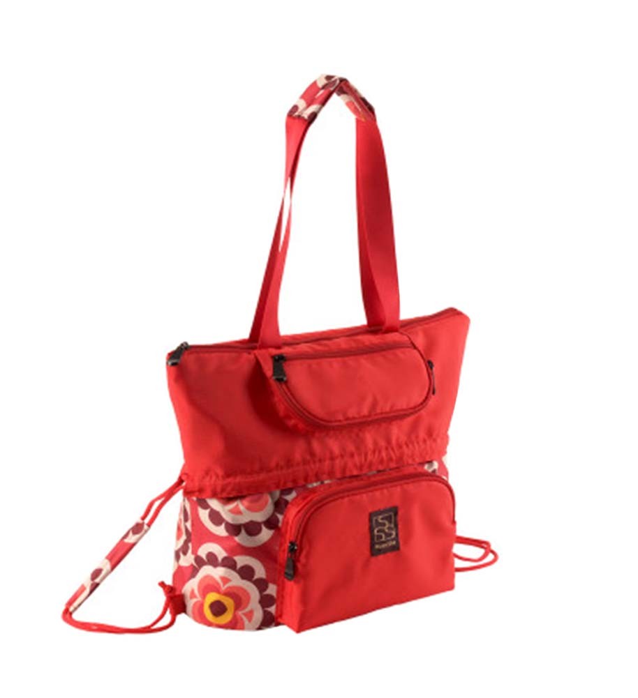 Fashionable WaterProof High Capacity Baby Bottle Tote Bag(Red)