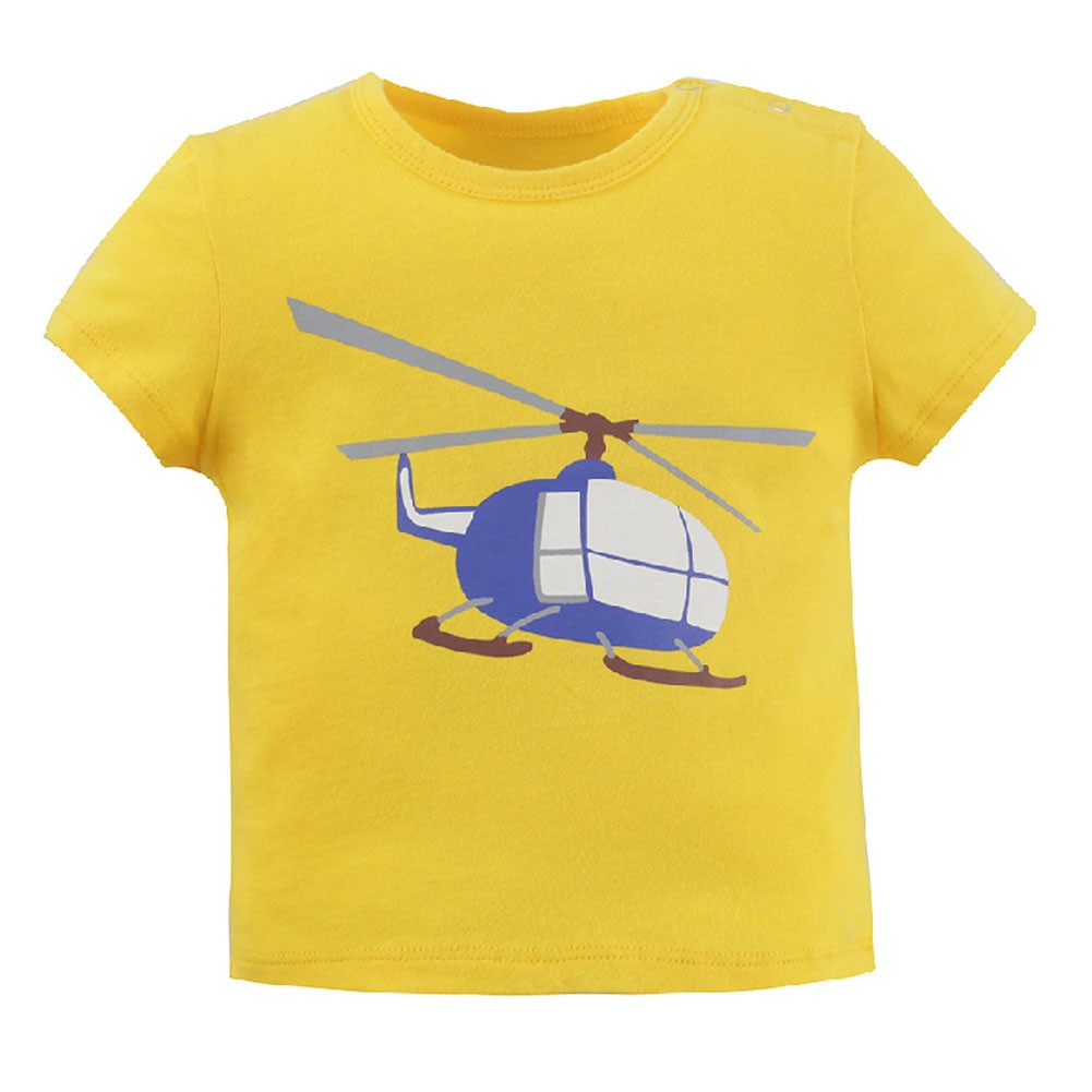 Whirlybird Pure Cotton Infant Tee Baby Toddler T-Shirt YELLOW 100 CM (16-30M)