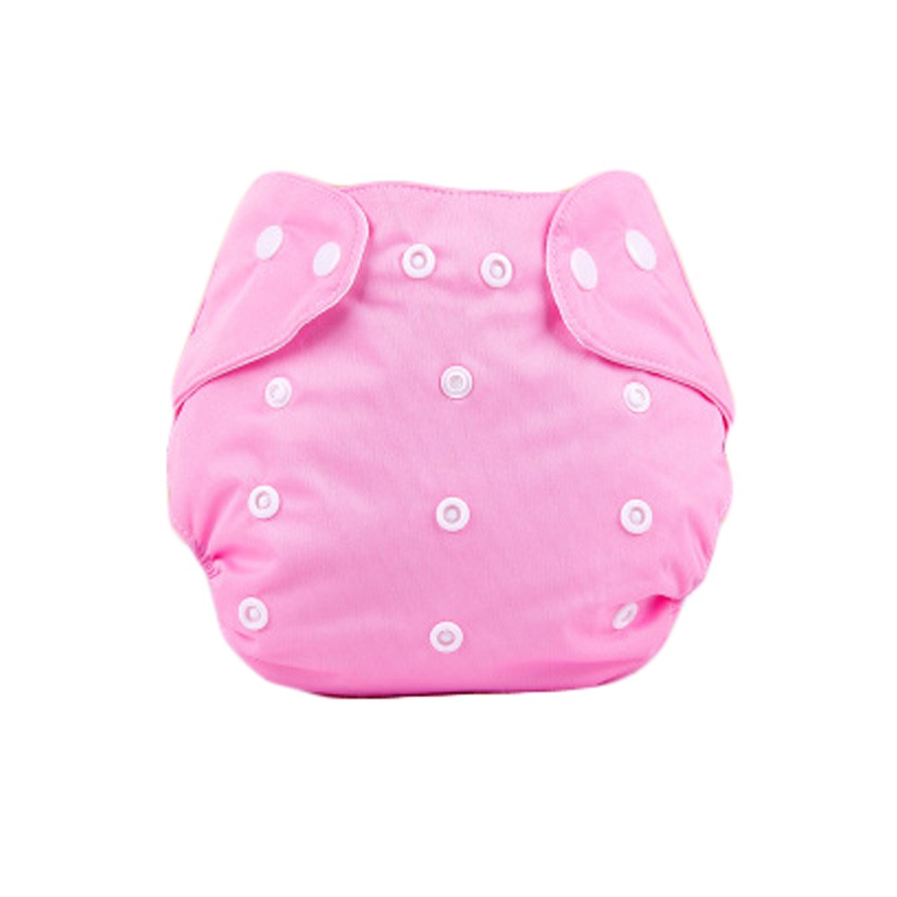 Baby One Size Leak-free Diaper Cover With Snap Closure (3-13KG,Pink)
