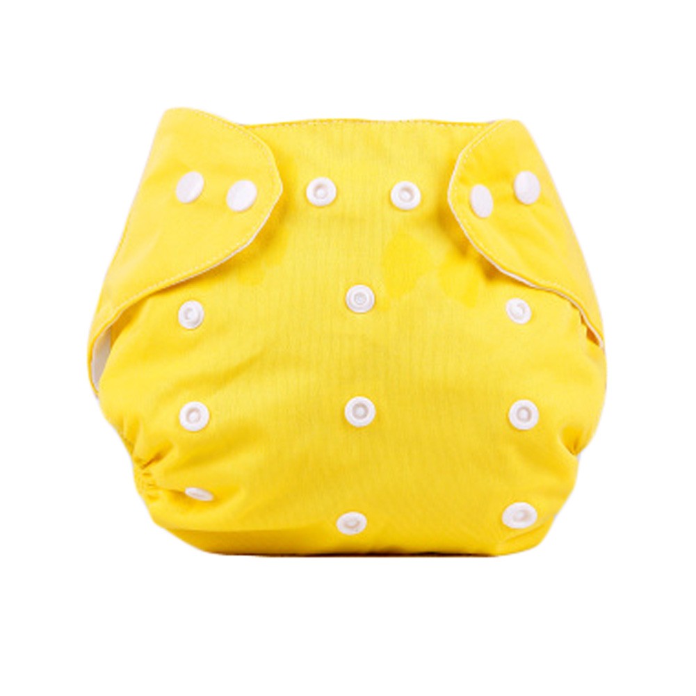 Baby One Size Leak-free Diaper Cover With Snap Closure (3-13KG,Yellow)