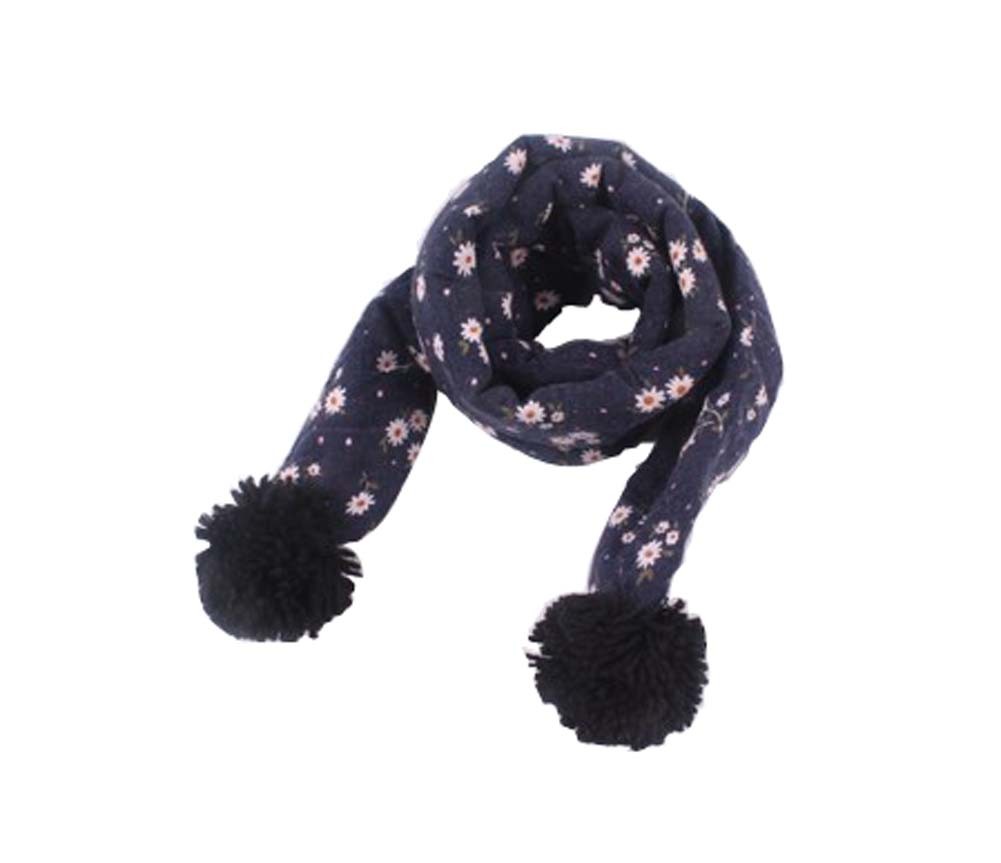 Winter New Baby Scarf Cool Tassels Scarf, Flowers