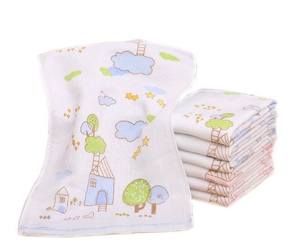 3 Packs Baby Boys Gauze Cotton Faceclothes