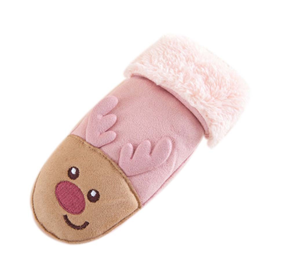 Christmas Gift Lovely Toddler Gloves Unisex Kids Gloves Warm Winter Mittens PINK