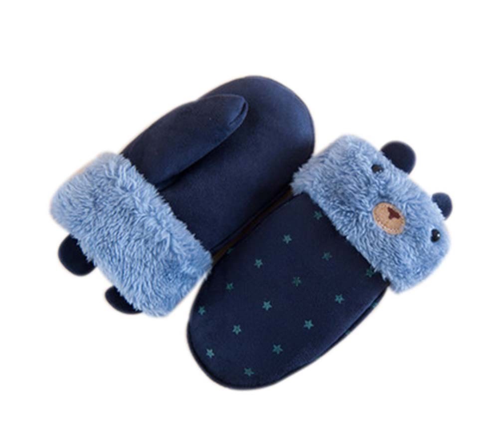 Cute Mittens Plush Gloves Warm Winter Mittens Fashionable Gloves Knitted Gloves