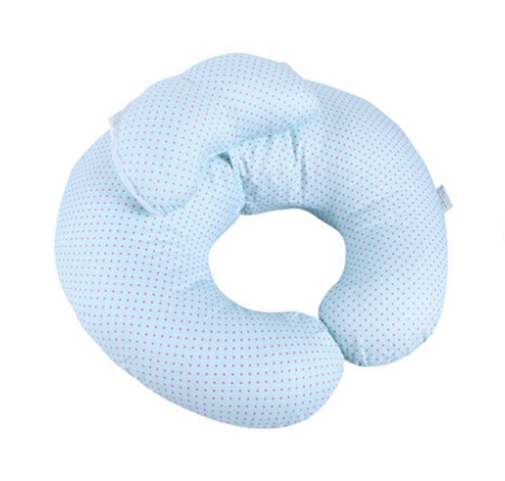 Multi-function Postpartum Breastfeeding Cushion BLUE Wave Point Feeding Pillow