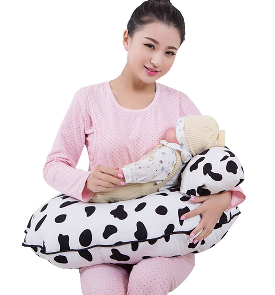 Multi-function Postpartum Breastfeeding Cushion Pregnant Pillow BLACK WHITE