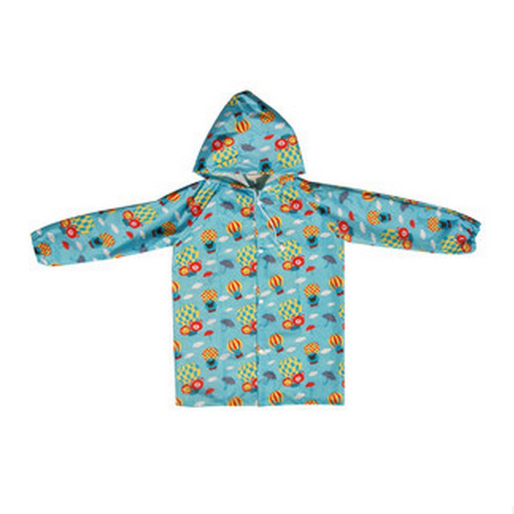 Balloon & Bear Cute Baby Rain Jacket Infant Raincoat Toddler Rain Wear BLUE M
