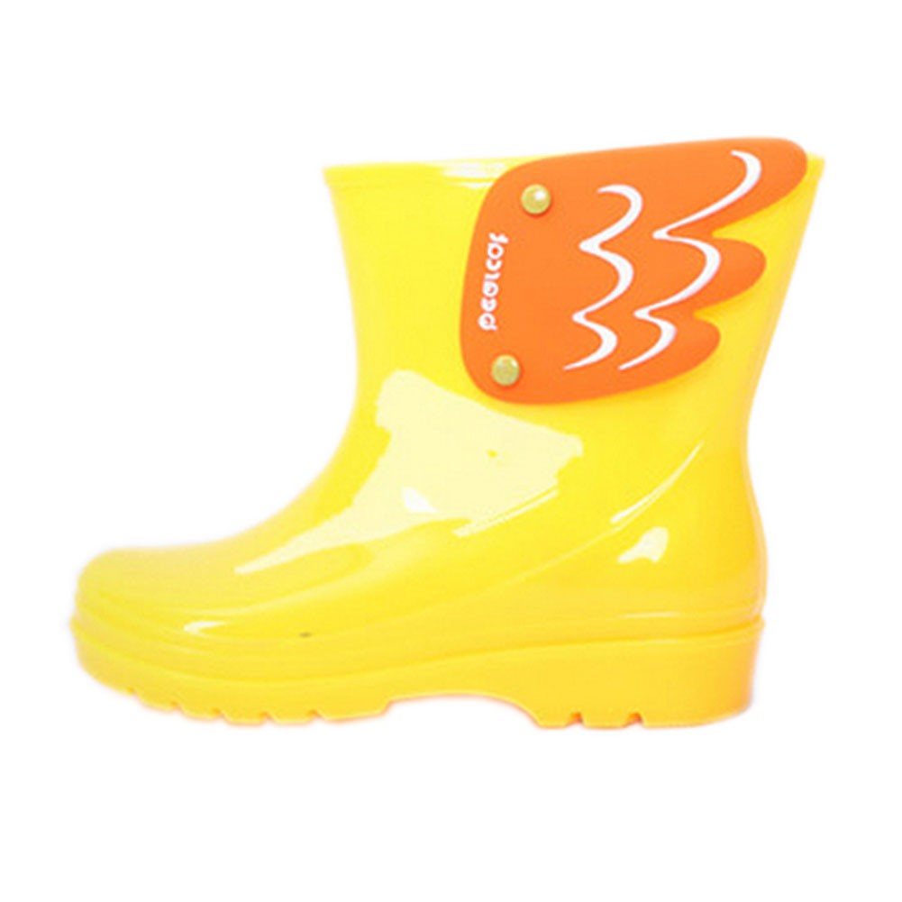 [YELLOW]Wings Rainy Day Wear Toddler Rain Shoes Baby Rain Boot Rubber Shoes