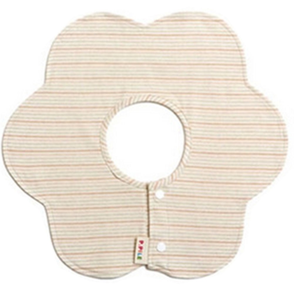 Sided Rotatable Baby Bibs Cotton Baby Bibs(Striped Flower)