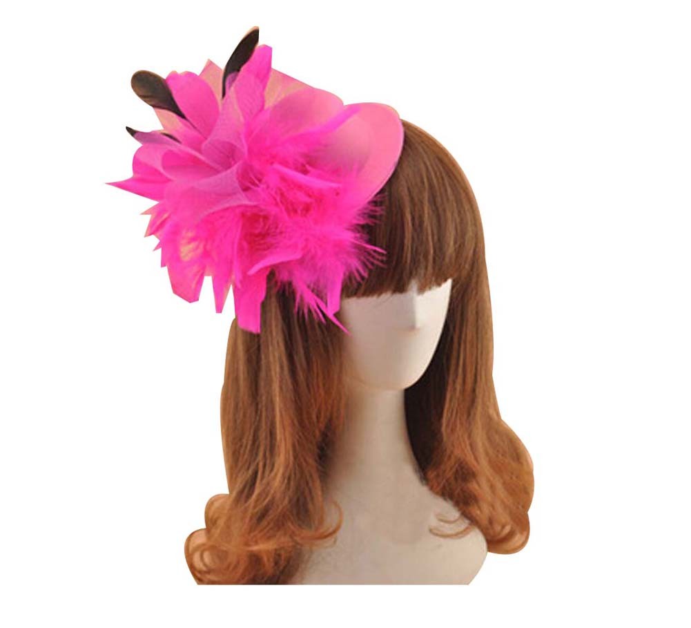 Beautiful Charming Feather Hairpin for Parties/Stage/Wedding,Hat,Rose