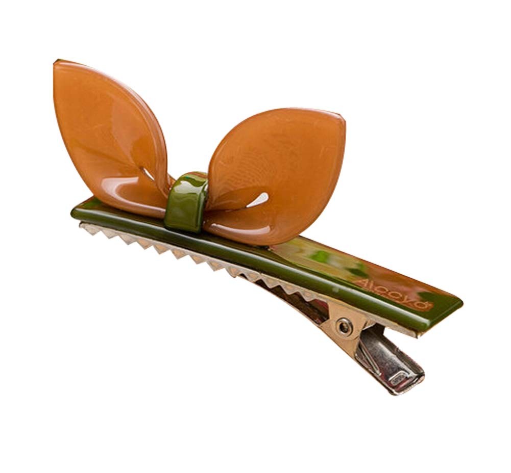Set of 2 Rabbit Ear Hair Pin Fashion Hair Clip/Hairpin,Brown/Green
