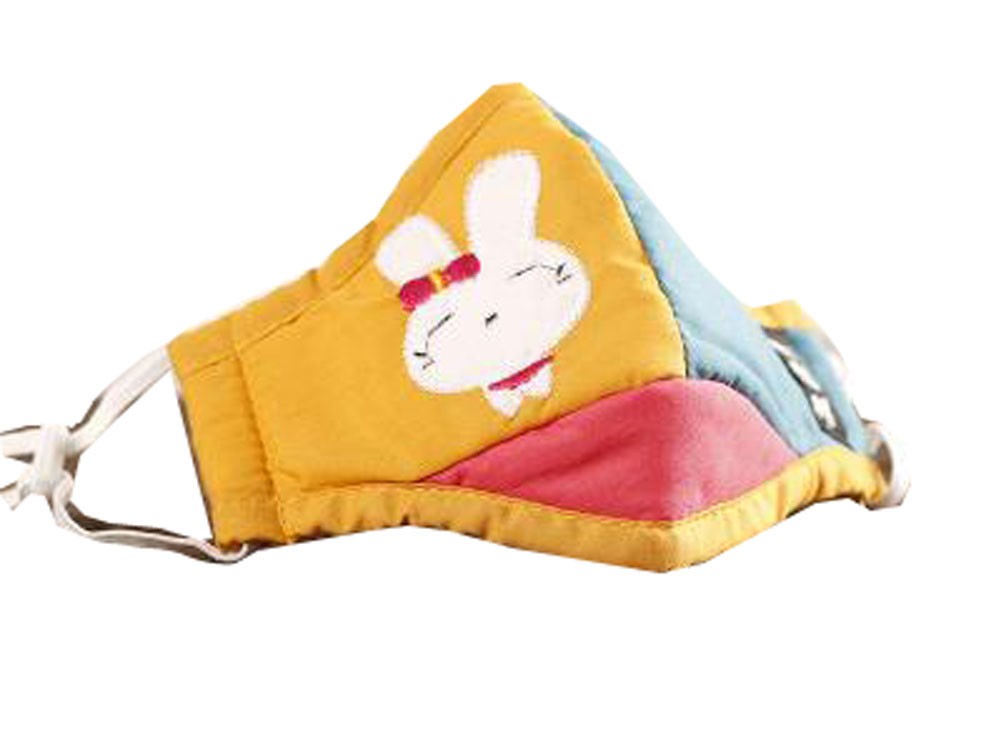 PM2.5 Kids Cotton Mask For Anti-smog with Activated Carbon (Yellow Rabbit)