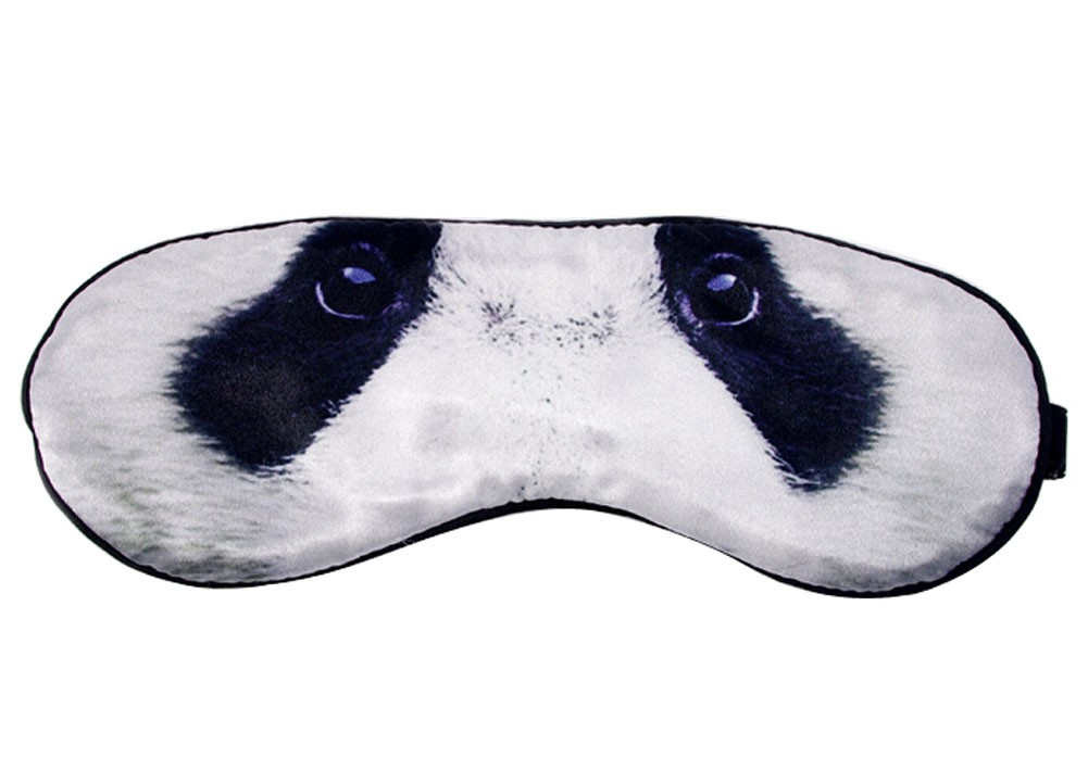 Creative Silk Cartoon Eye Mask Eye Shade Blindfold Shade Cover For Sleep Panda
