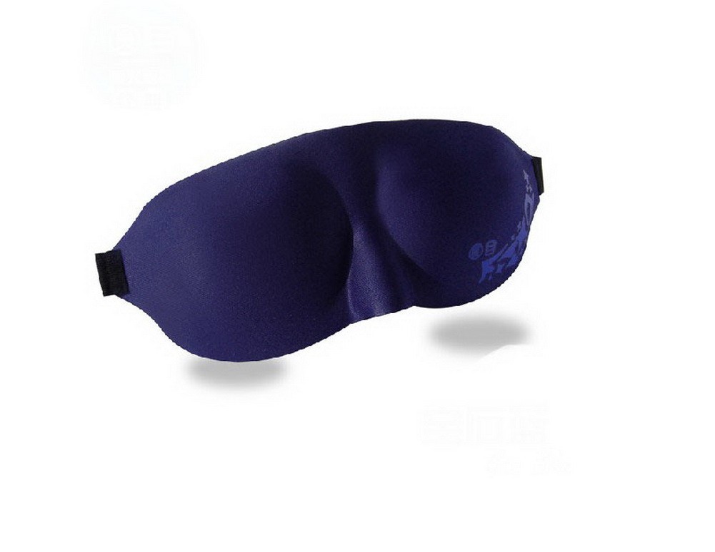 Eye Mask Eyepatch Blindfold Shade Sleep Aid Cover Light Guide Relax BLUE