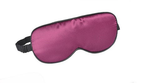 Silk Eye Mask Eye Shade Cover For Sleep With Adjustable Strap PURPLE EyeMask