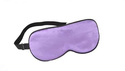 Silk Eye Mask Eye Shade Cover For Sleep With Adjustable Strap VIOLET EyeMask