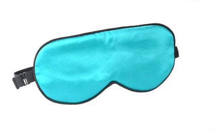 Silk Eye Mask Eye Shade Cover For Sleep With Adjustable Strap SKY BLUE EyeMask