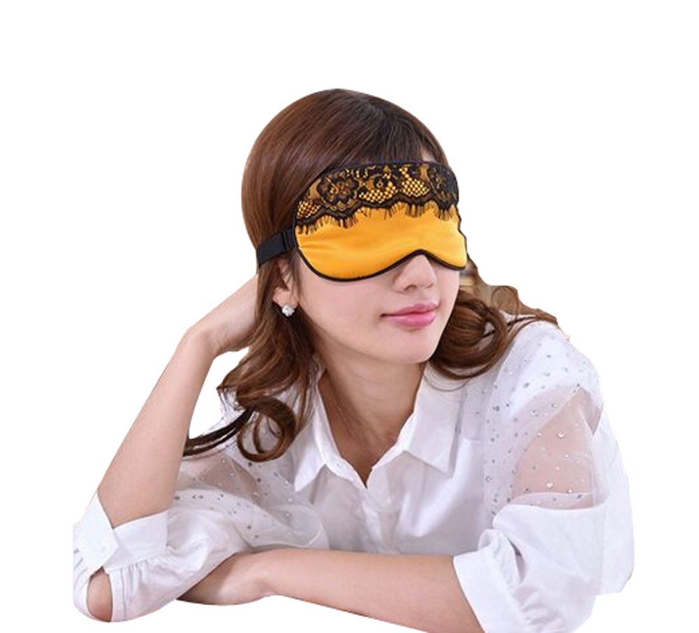 Super Soft Silk Eye Mask Lovely Personality Eyeshade Sleep Eye Mask Elegant GOLD