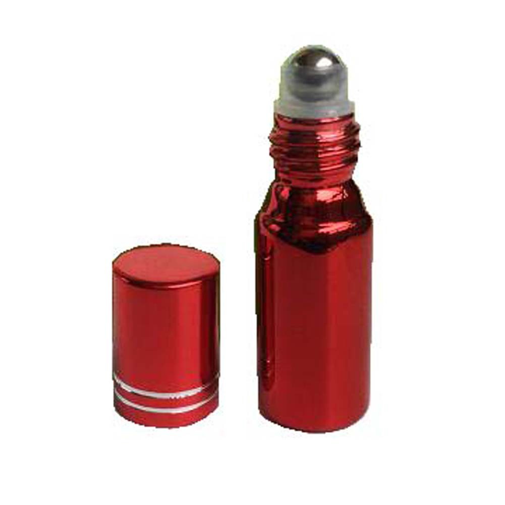 Red  5ml Roll-on Bottles with  Funnel / Perfume Bottles