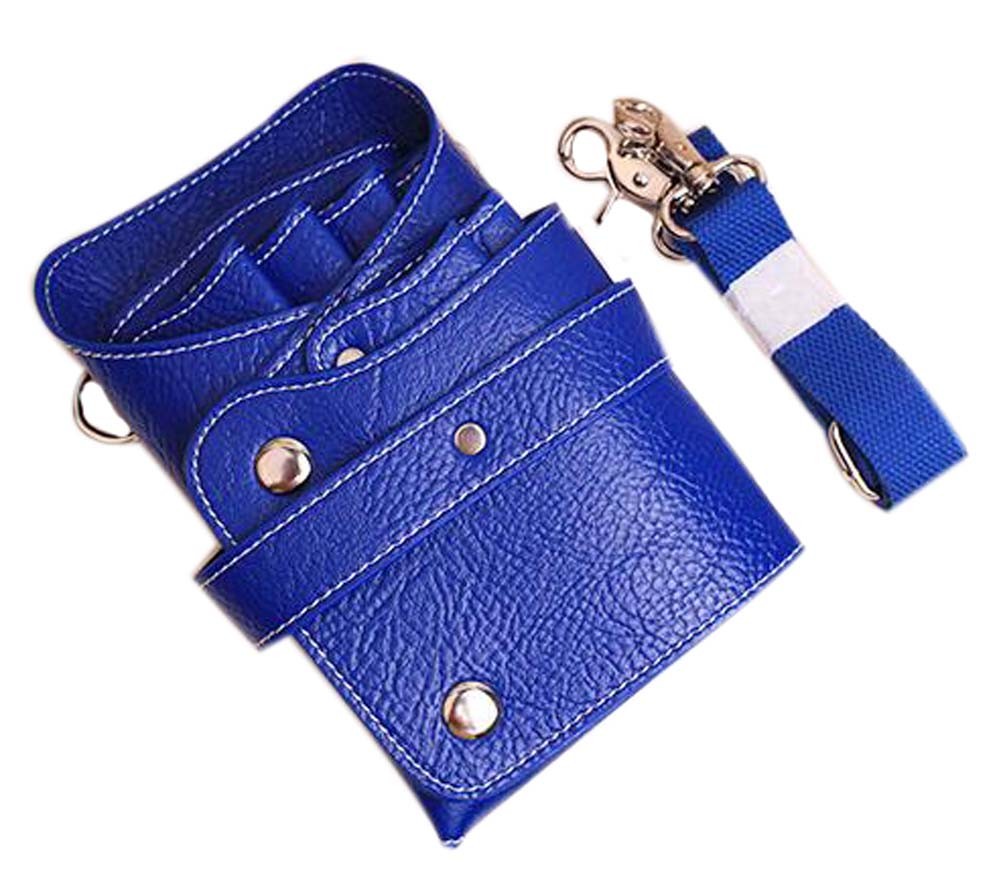 Hair Scissors Bag Hair Durable Comb Package Hair Stylist Pockets, Blue