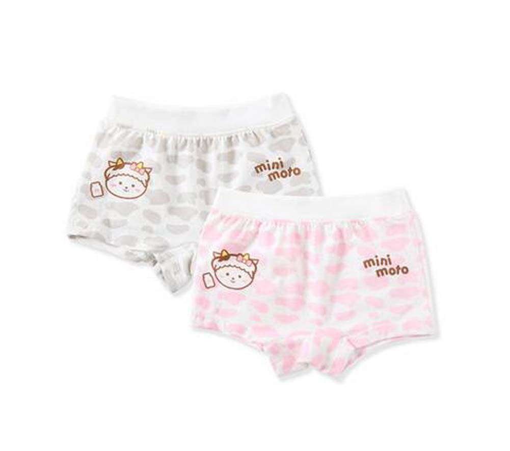 Set of 2 Breathable Comfort Babies Underwear Briefs Panties GRAY PINK, 2-3 Years
