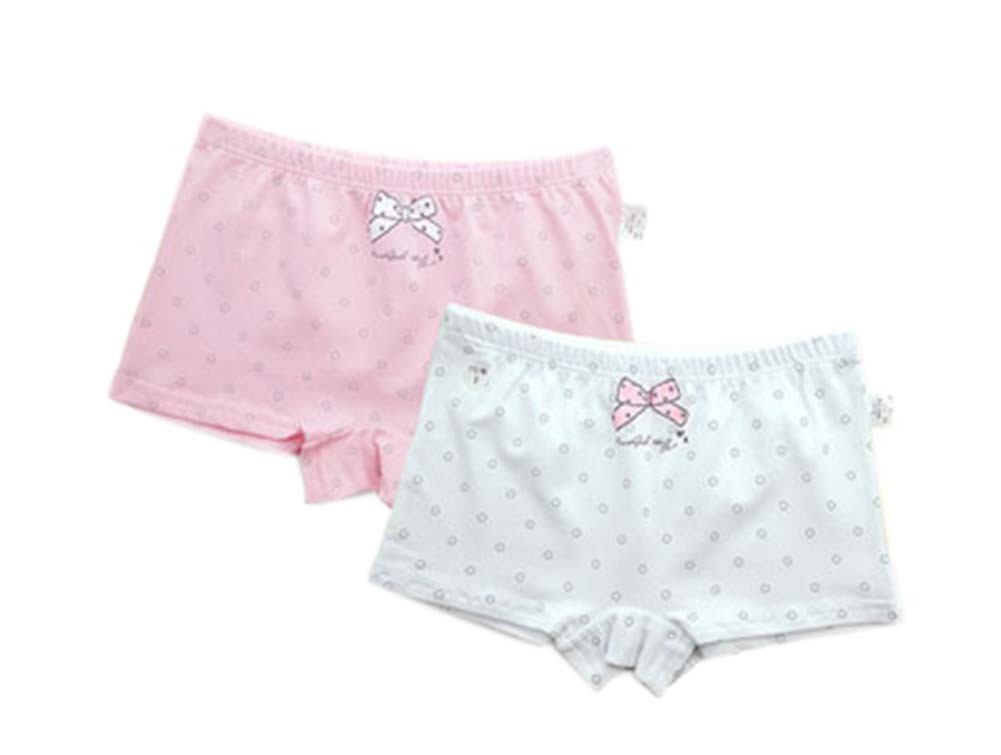 Set of 2 Elastic Closure Panties Kids Underpants Cartoon Little Girls Underwears