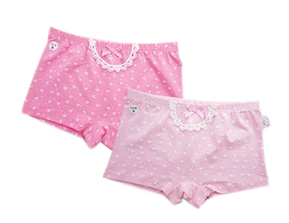 2 Pcs Girls Underwear Briefs Lovely Underpants Reusable Cartoon Underwears