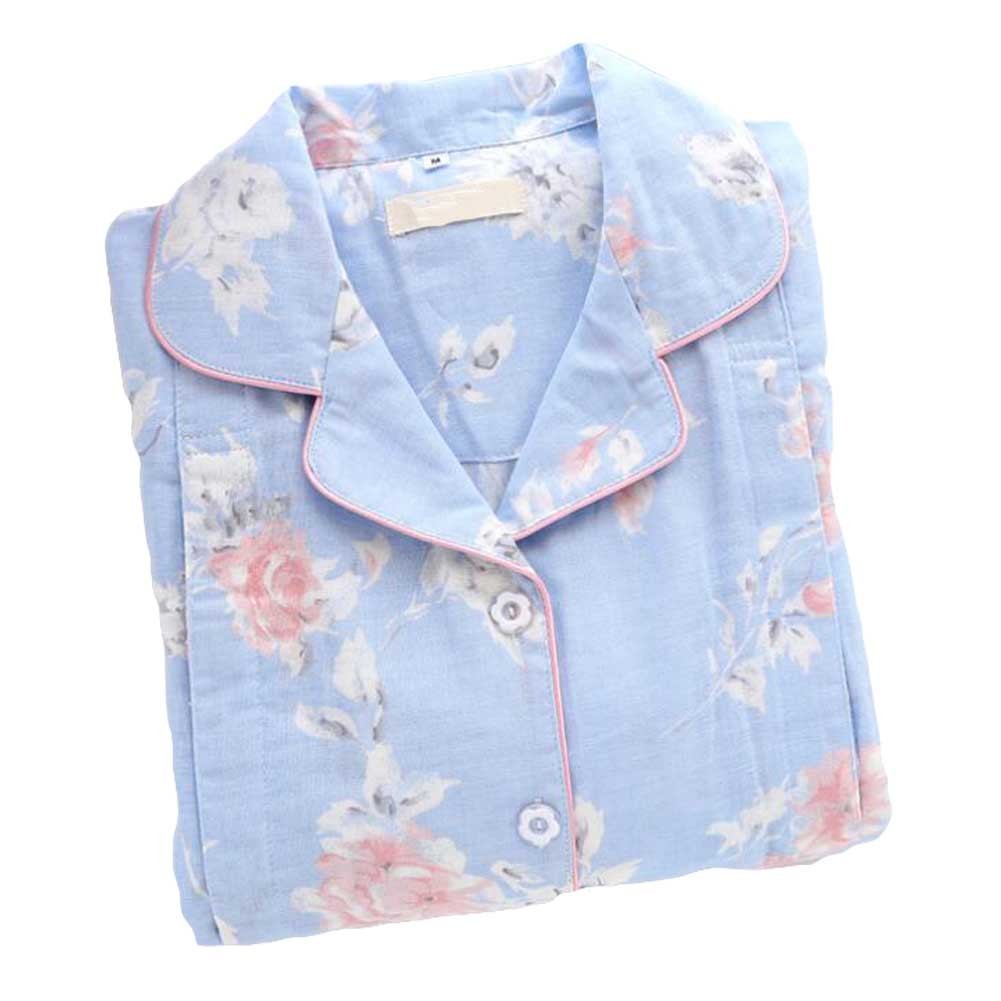 [Blue Rose] Cotton Maternity Pajamas Set Nightwear Breastfeeding Pajamas