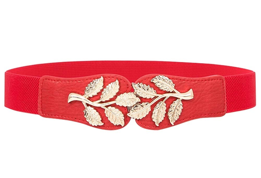 New Style RED Wide Clothes Dress Accessory Waist Cinch Belt Waistband