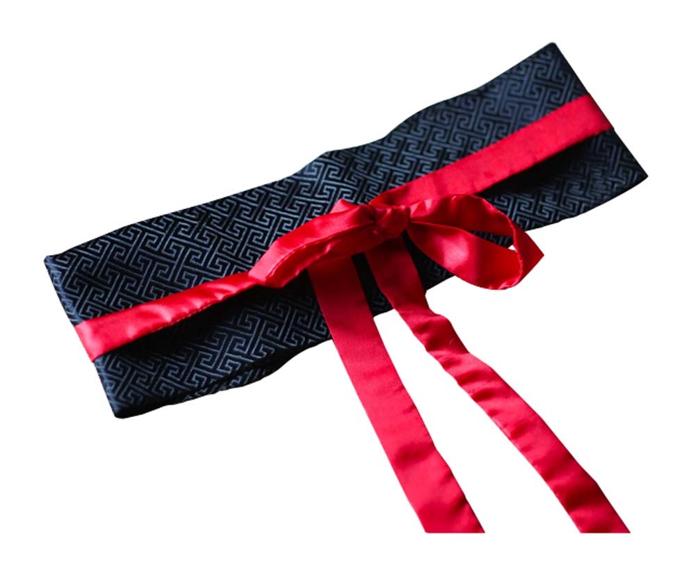 Brocades Apparel Belts Corset Belt for Women, BLACK RED