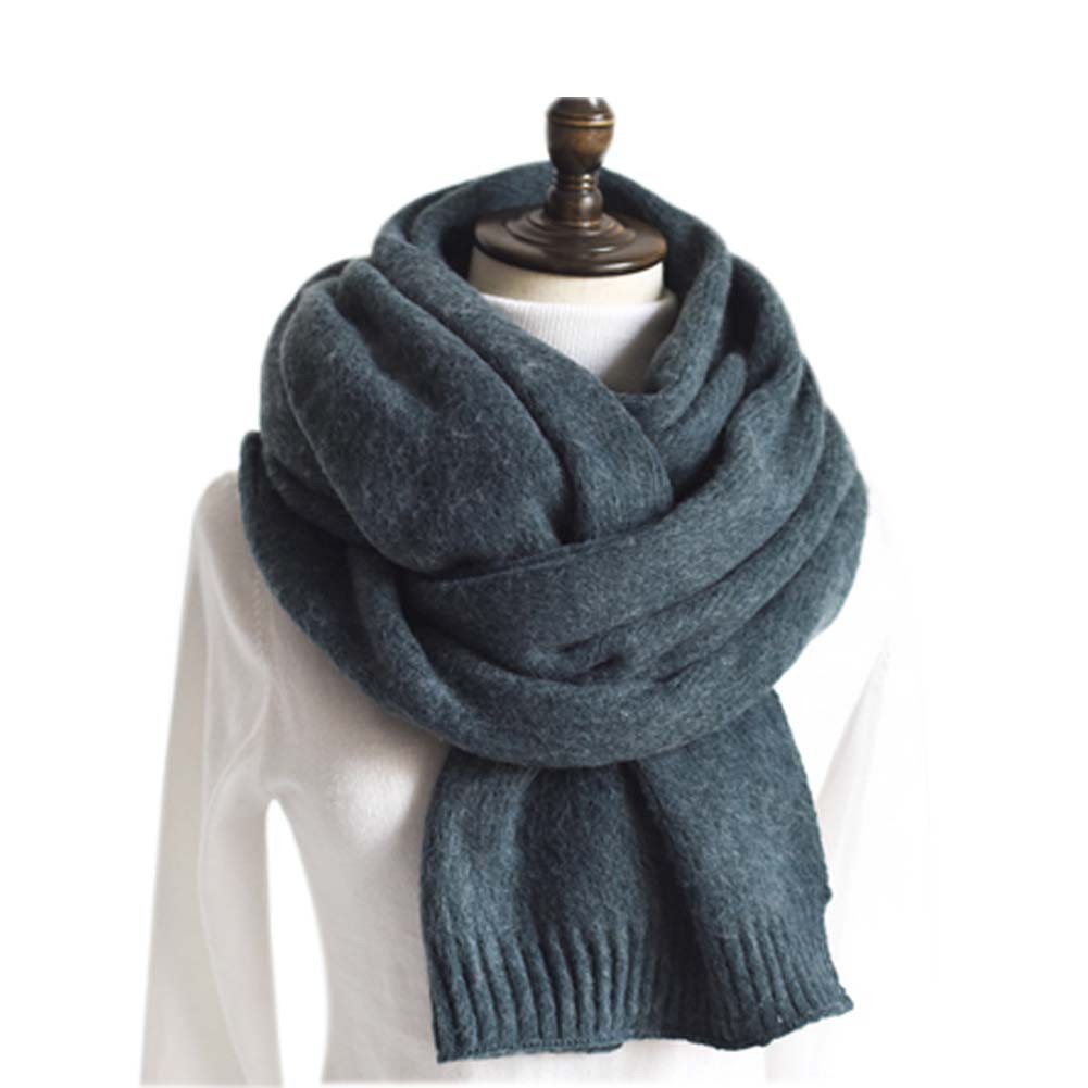 Fashion Knitted Woolen Scarf/Comfortable Winter Warm Unisex Neckerchief/GREEN