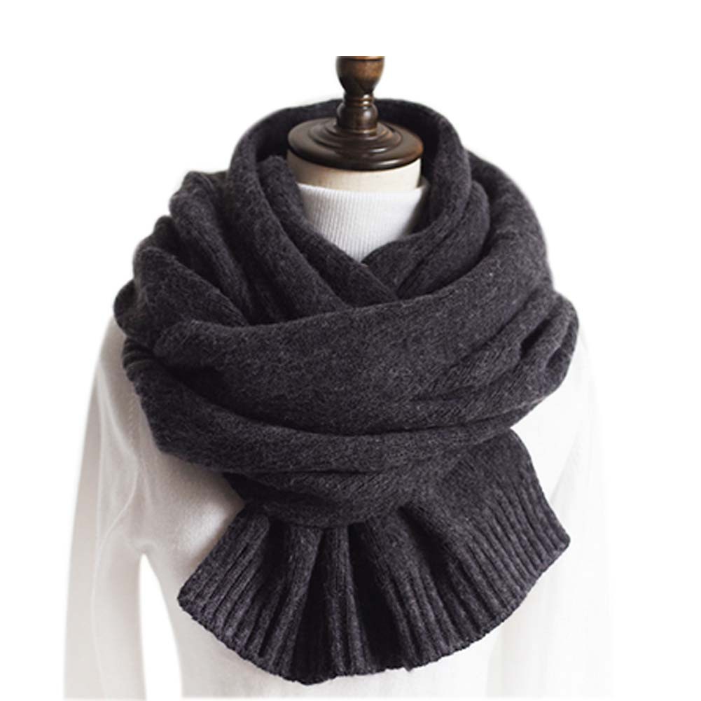 Fashion Knitted Woolen Scarf/Comfortable Winter Warm Unisex Neckerchief/GREY