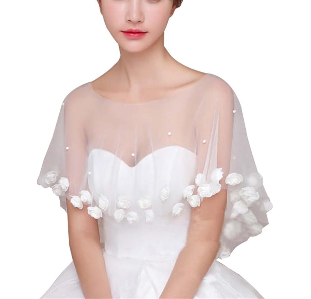 Fashion Style Women's Wedding Dresses Lace Bridal Shawls P