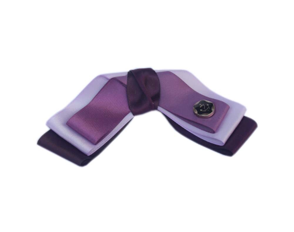 Professional Neckties for Women Compact Wear Ties(Dark Purple)