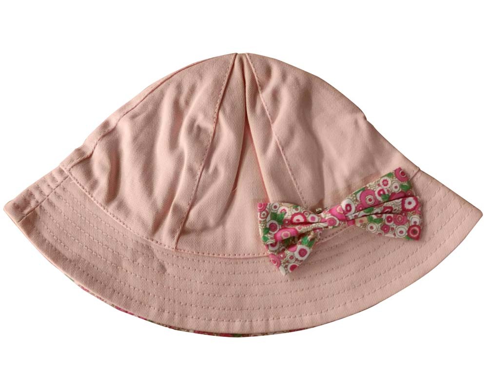 Toddler Girls Bucket Hat Cotton Pink Sun Hat