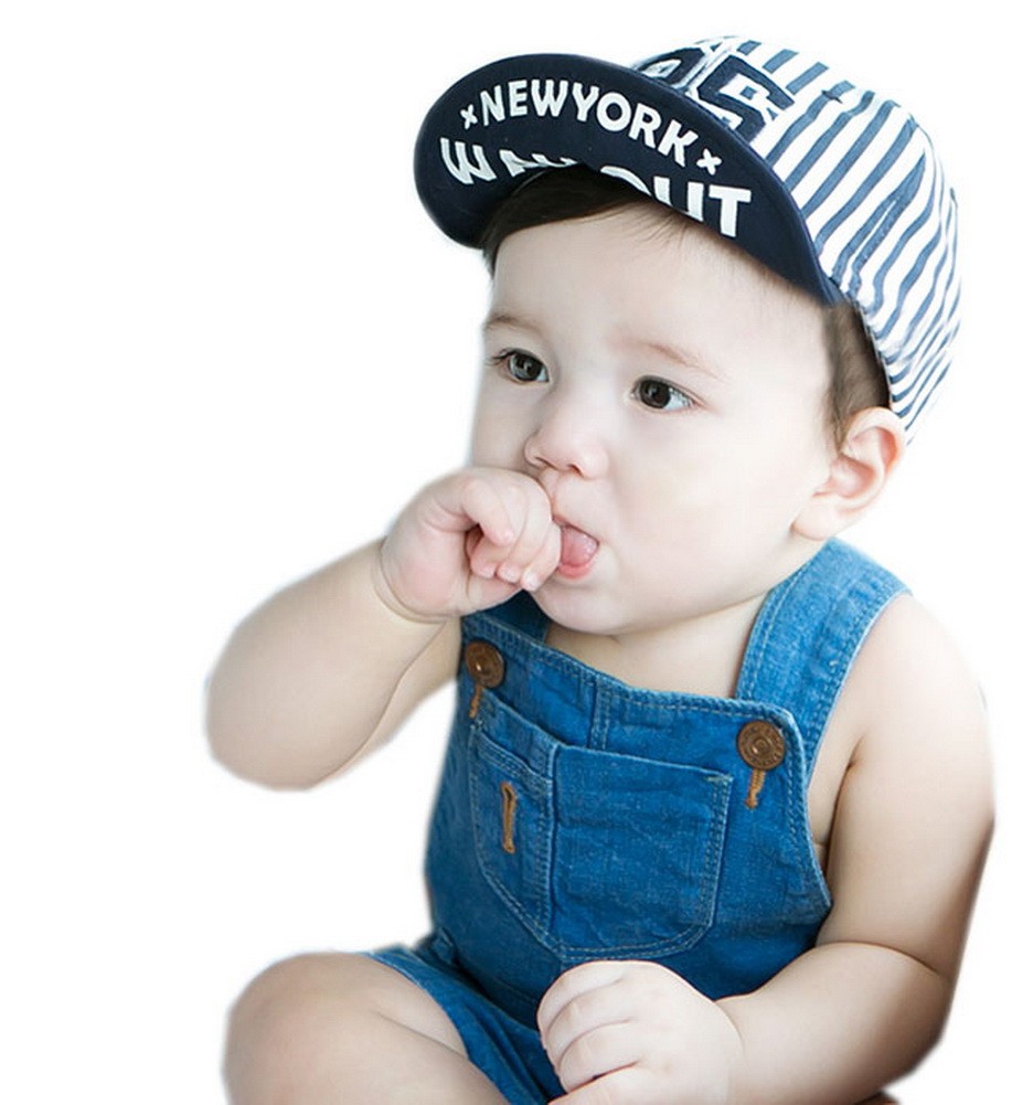 Cool Toddler Boy Baseball Cap Navy Strip Cap