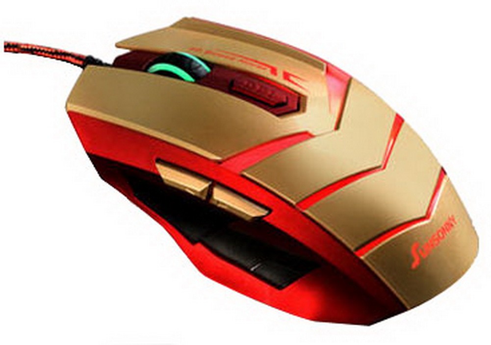 Unique Scroll Wheel Optical Mouse Wired Game Mouse Domineering RED