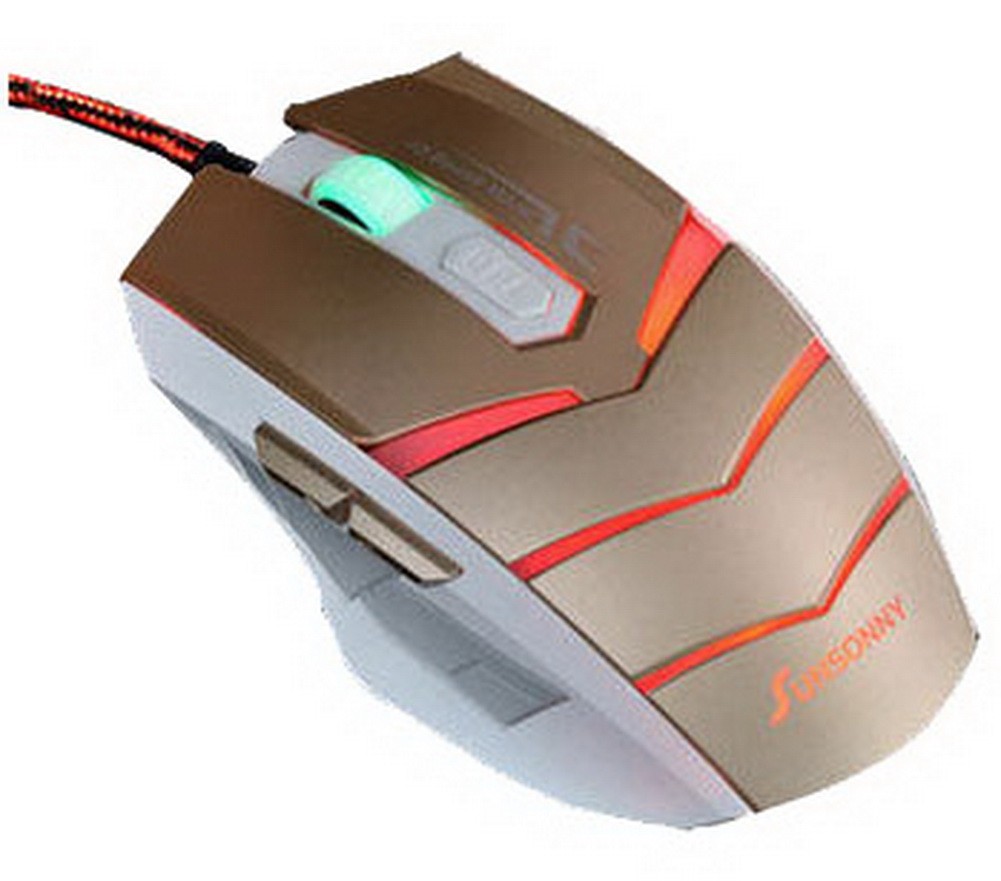 Unique Scroll Wheel Optical Mouse Wired Game Mouse Elegance WHITE