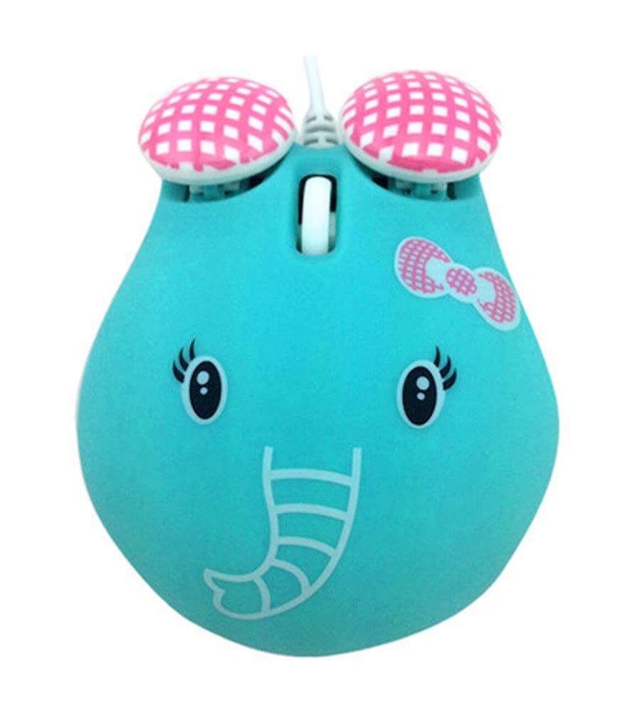 Super Cute Elephant Mouse USB Optical Wired Mouse Girls Exclusive Mouse