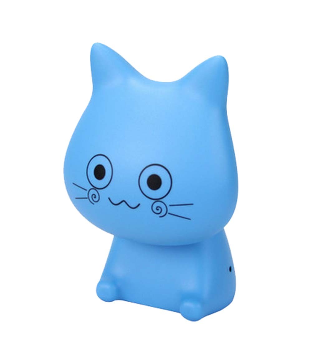 Creative Lovely Blue Cat USB Lamp, Rechargeable LED Reading Lamp