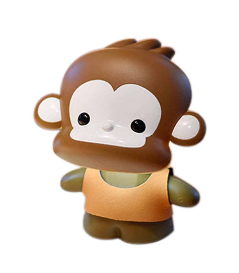 Creative Auspicious Brown Monkey USB Lamp, Rechargeable LED Reading Lamp