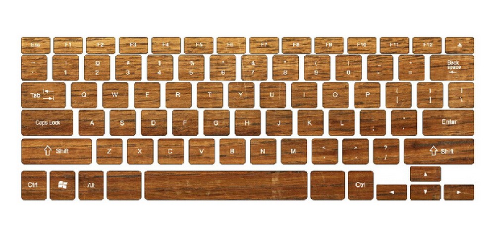 Classic Wood Grain Keyboard Stickers / Decals For MacBook (Pro 13 Inch  Retina)