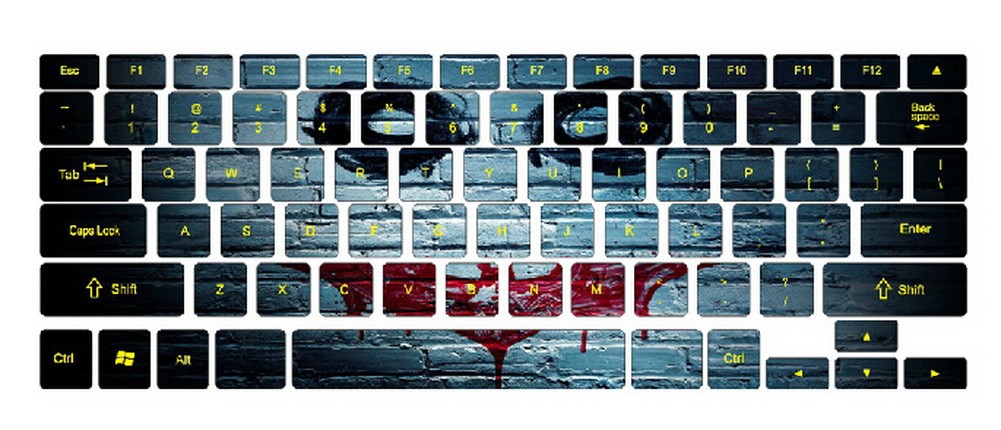Batman Graffiti Keyboard Stickers / Decals For MacBook (Pro 13 Inch Retina)