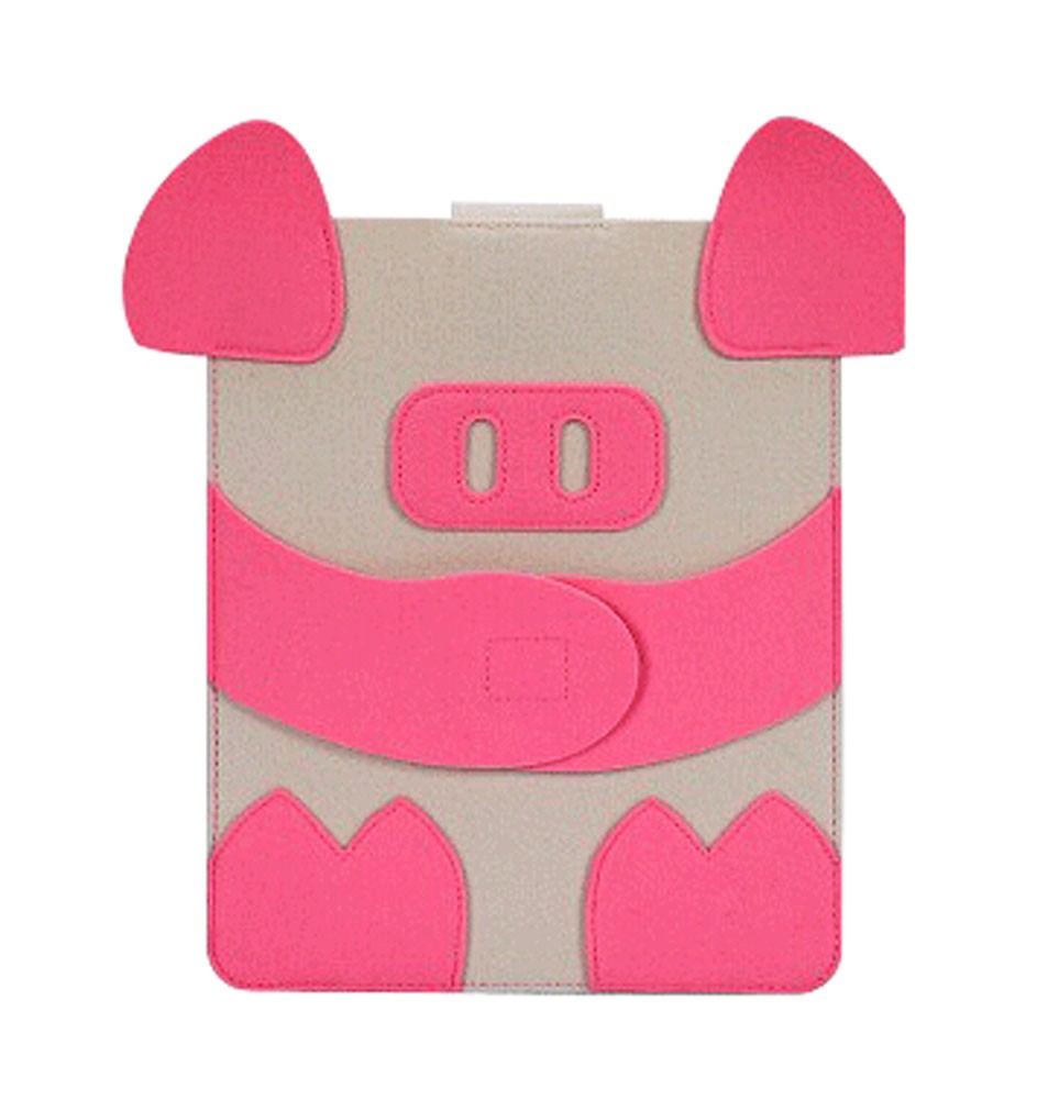 Fashion Laptop Sleeves Creative Pig Waterproof Felt Protect Case For Ipad2/3/4
