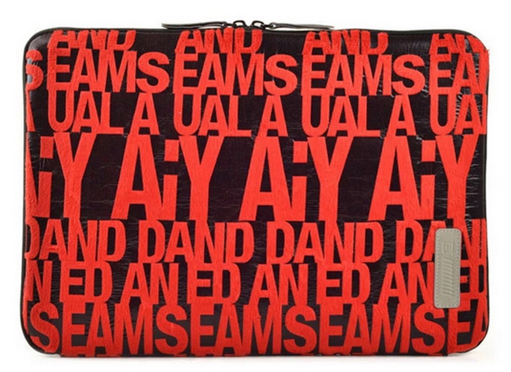 New Style 13 Inch Laptop / Notebook Computer / MacBook Sleeve RED Letters