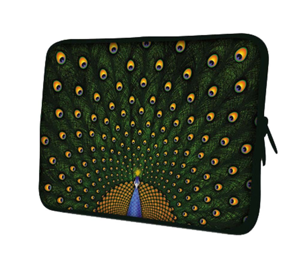 Creative Peacock Pattern Laptop/Tablet Computer Bags, Protective Sleeves