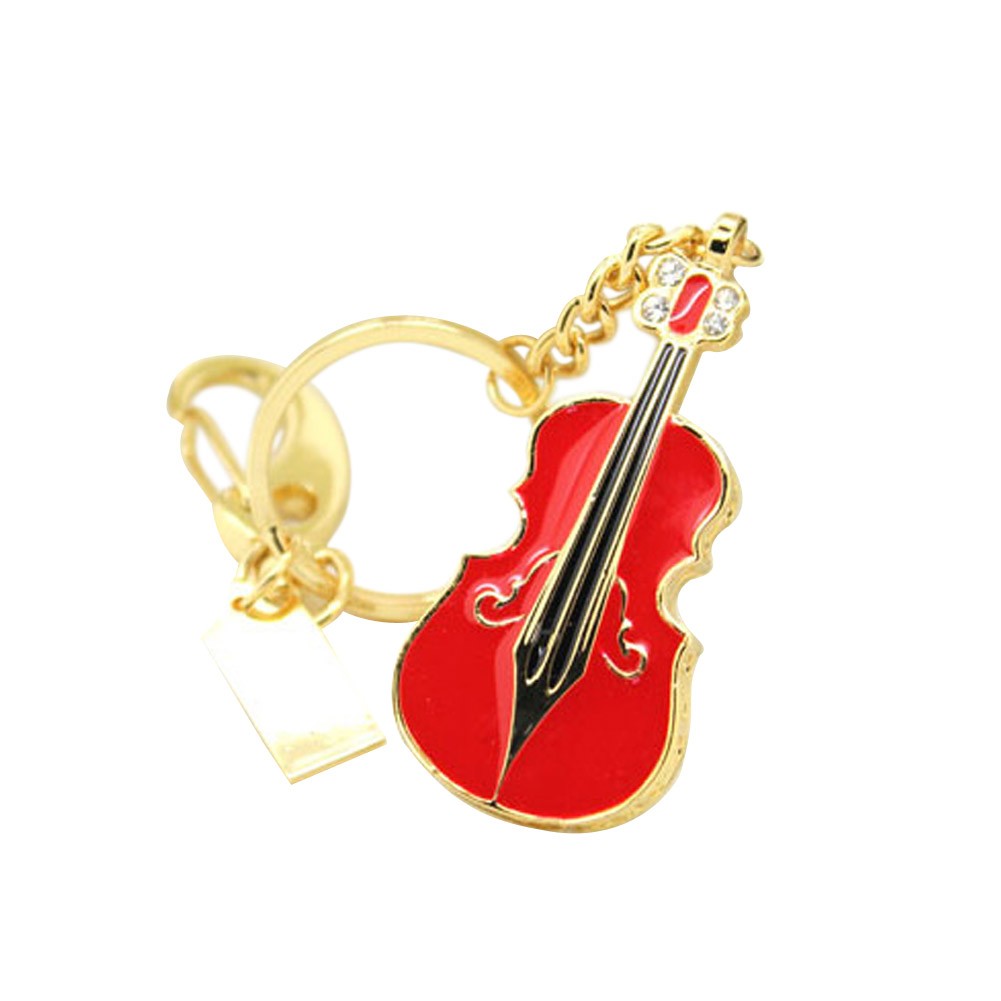 Fashion Red Guitar 16GB USB Flash Drive Red Royal Violin USB 2.0 Flash Disk