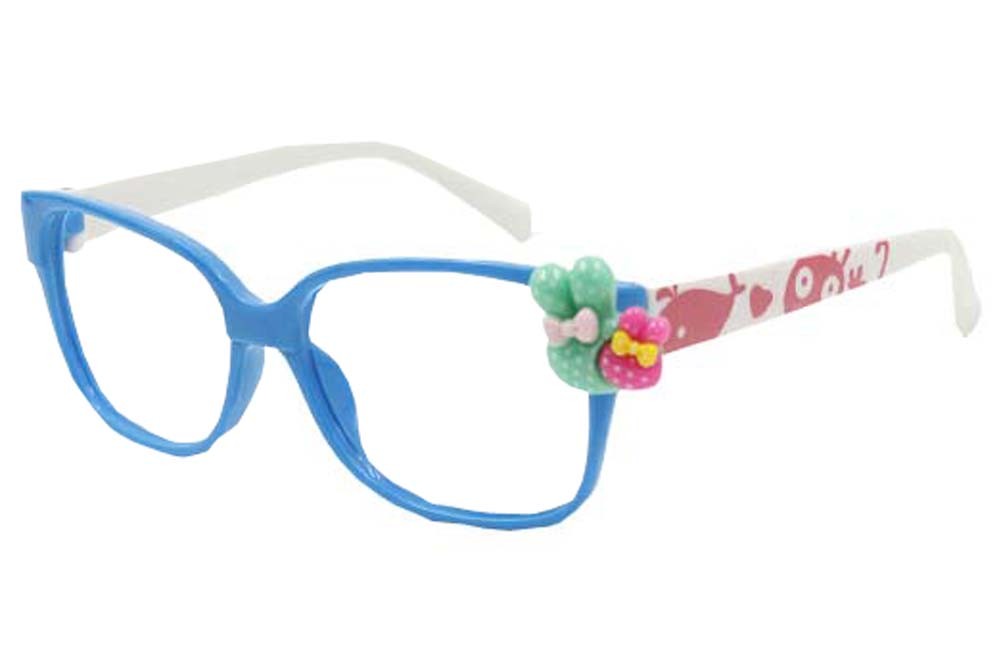 Kids' Party Plastic Funny Glasses Frame Blue and White