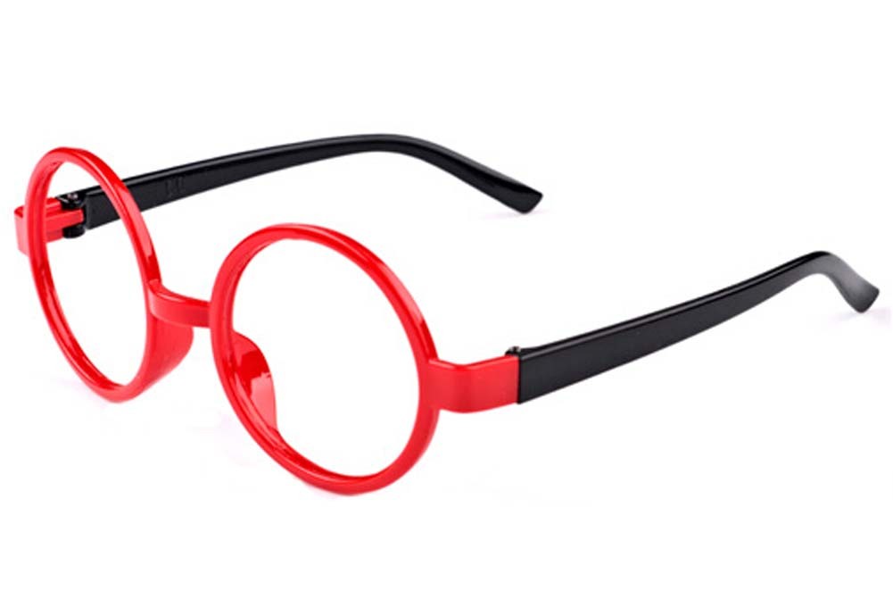 Black and Red Fashion Round Glasses Frame for Children